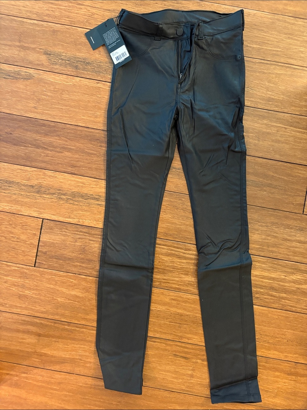 Dr. Denim Black Coated Skinny Pants